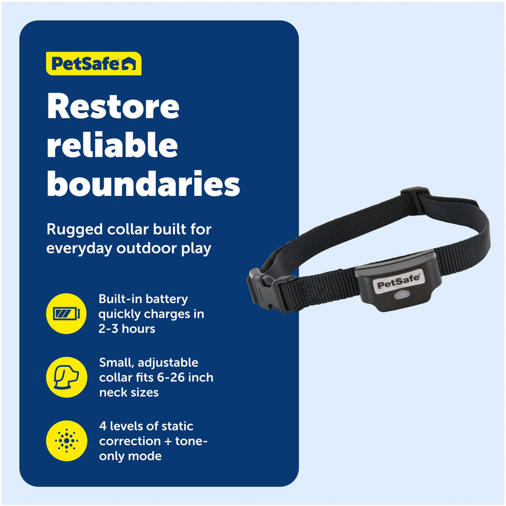 PetSafe adjustable-neck collar with four correction levels for personalized training.