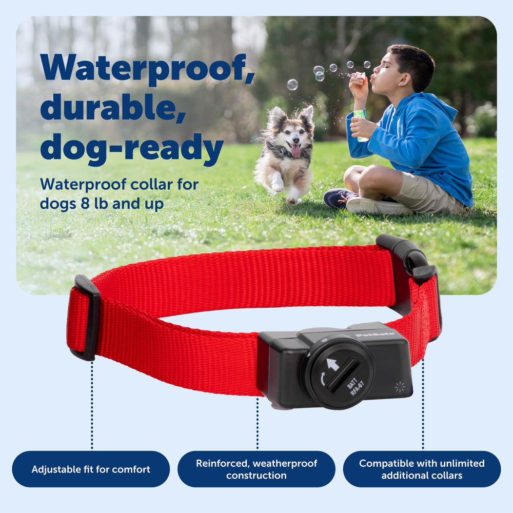 Petsafe adjustable neck collar fits a range of dog sizes for personalized training.