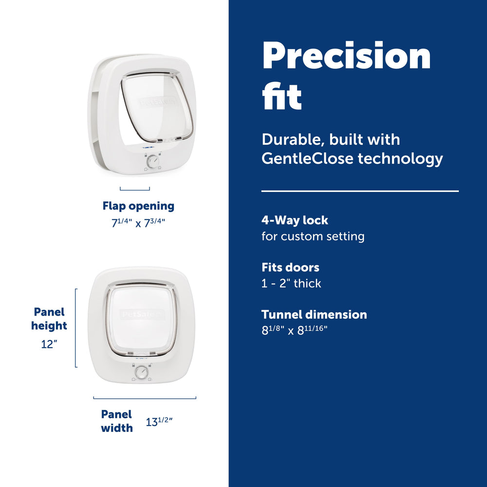 PetSafe Big Cat Door shows four-way lock for secure, controlled entry