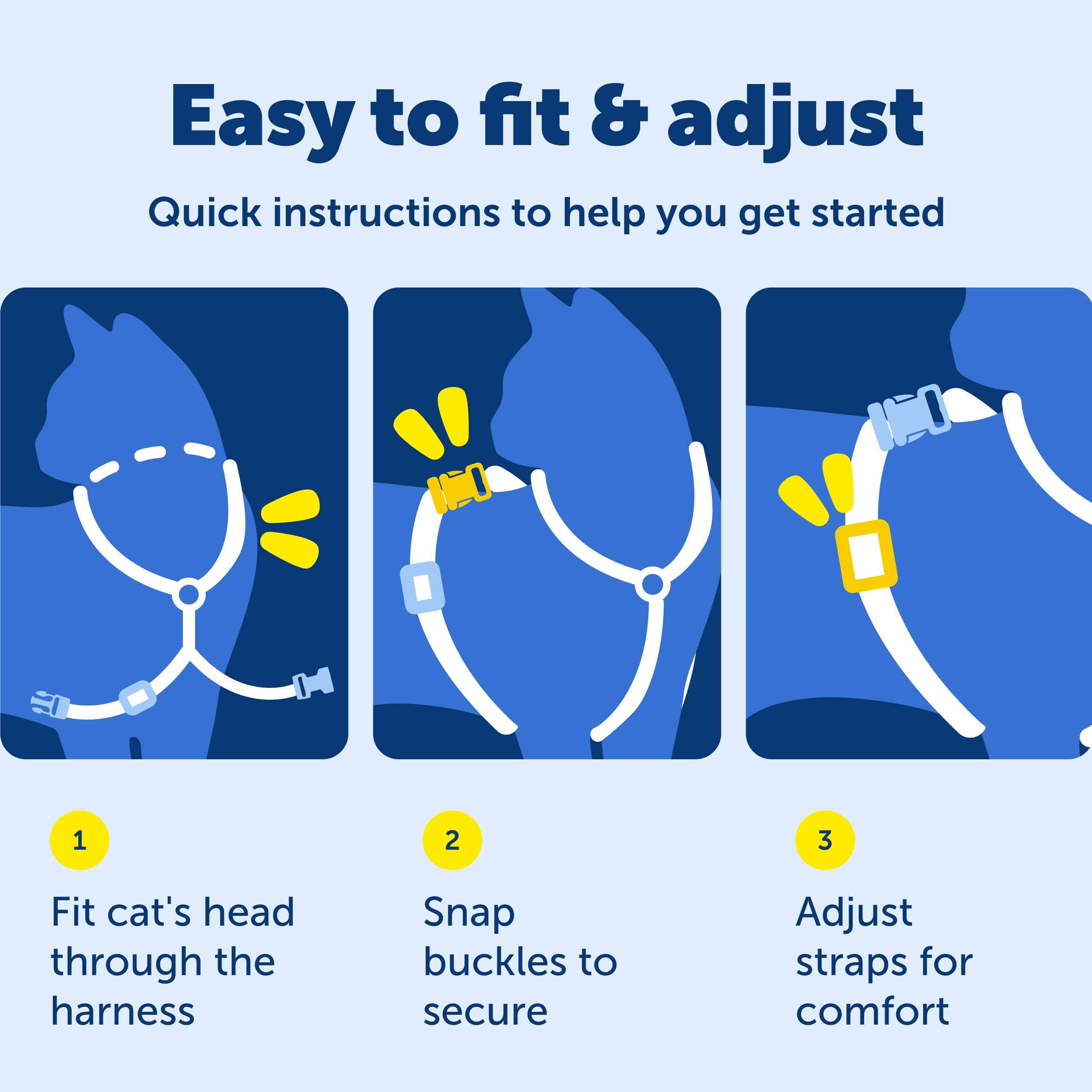 PetSafe Breathable nylon harness detail provides comfortable all-day wear.