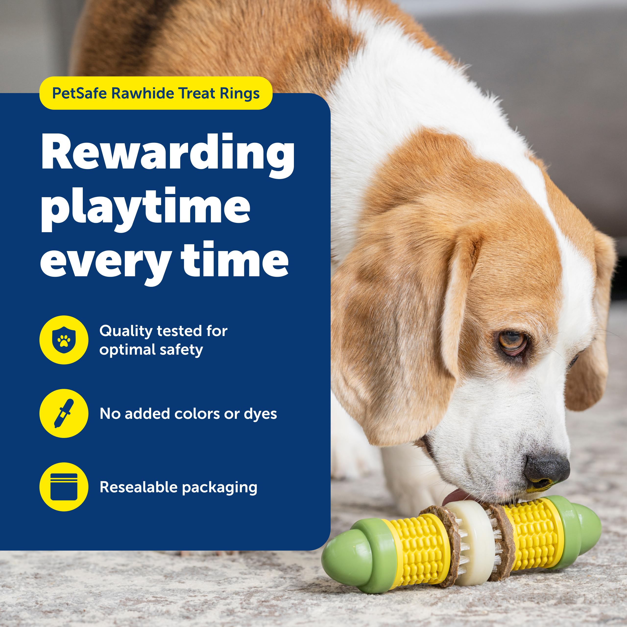 PetSafe Busy Buddy peanut butter flavor ring shown for canine enrichment