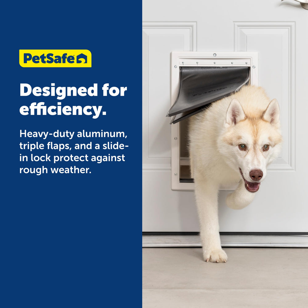 Petsafe Extreme Weather Door paintable frame blends with home decor