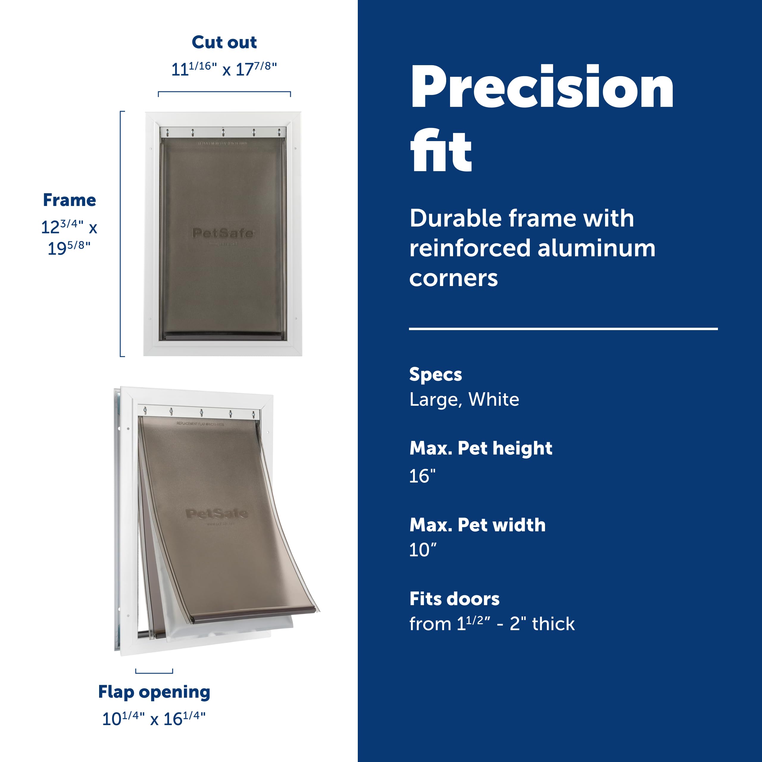 PetSafe Extreme Weather triple-flap insulation shows strong temperature barrier.