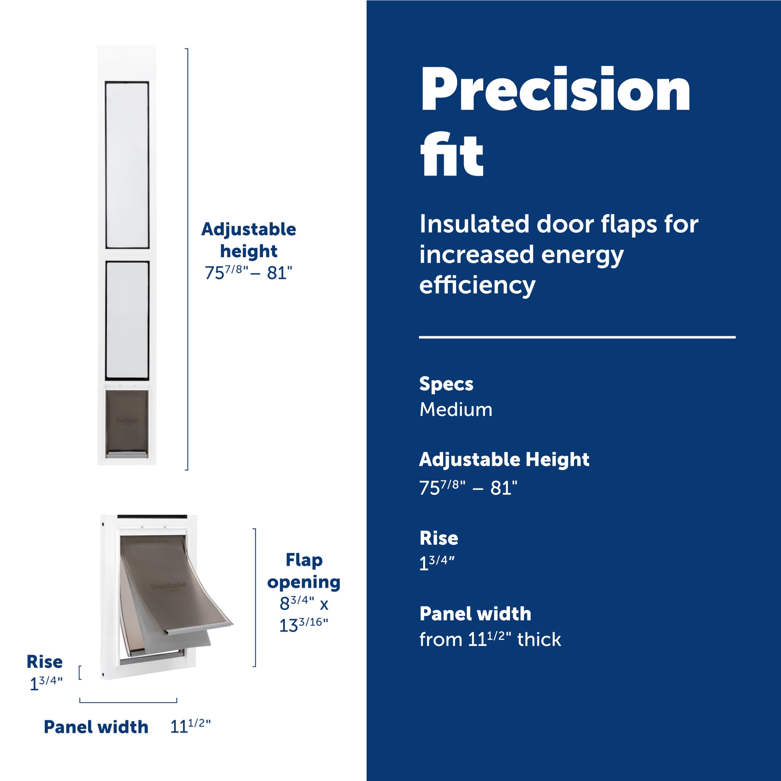 PetSafe Extreme Weather triple-flap door keeps drafts out and rooms comfortable.