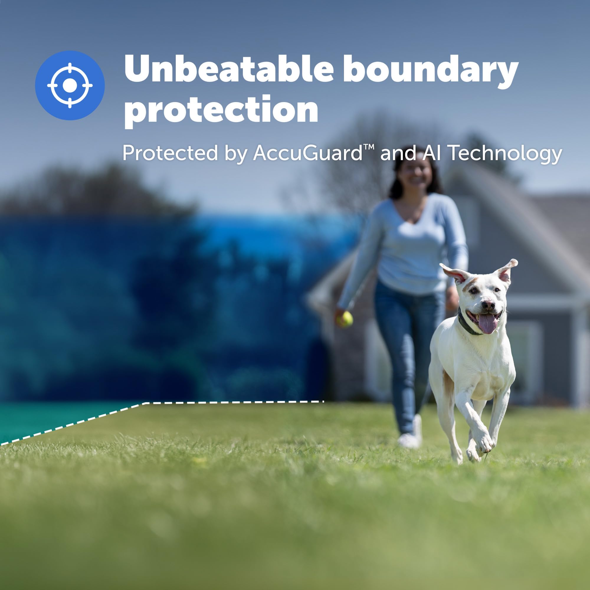 PetSafe Guardian app boundary map on screen tailoring yard safety with custom shapes