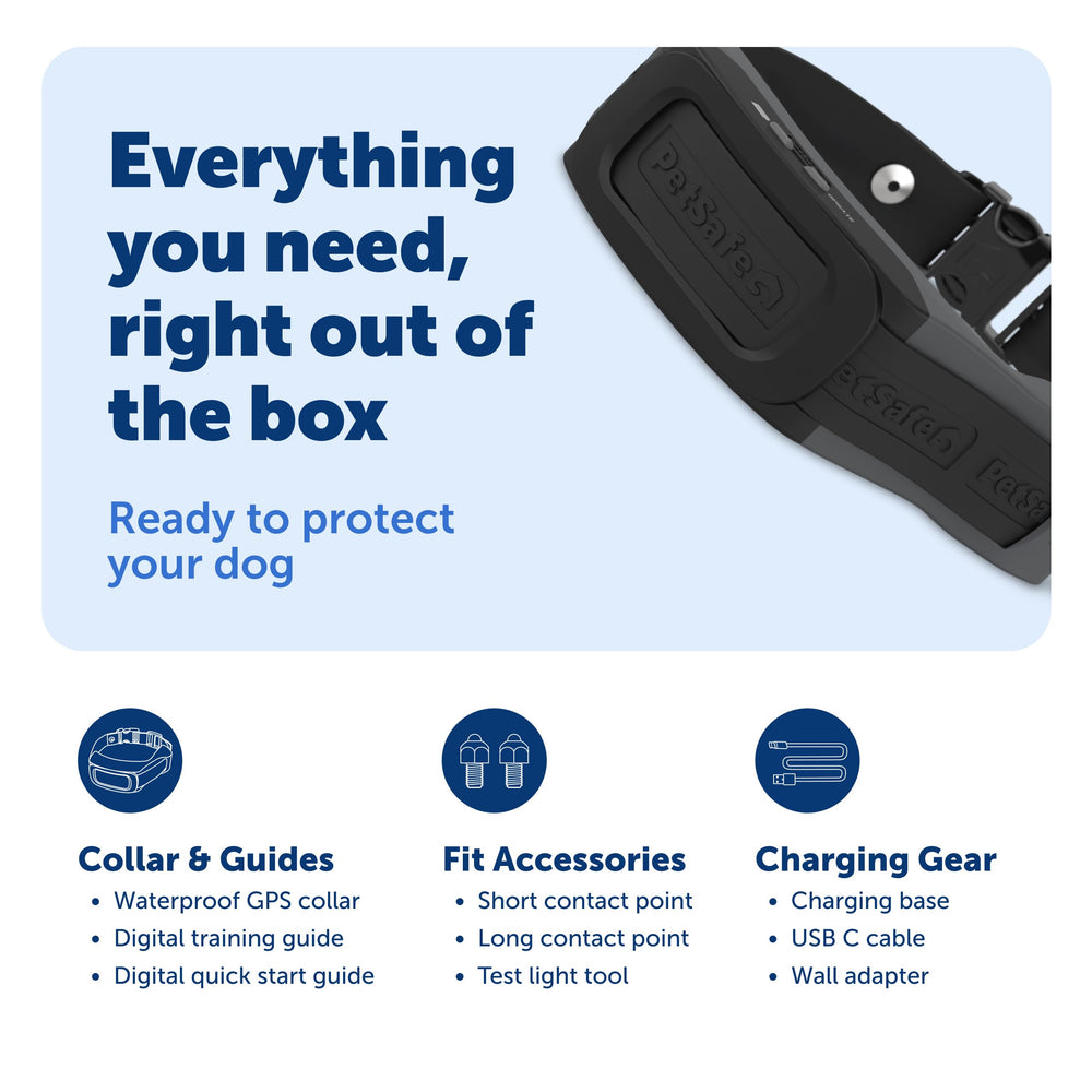 PetSafe Guardian GPS 2.0 AccuGuard dual-frequency GPS accuracy boost.