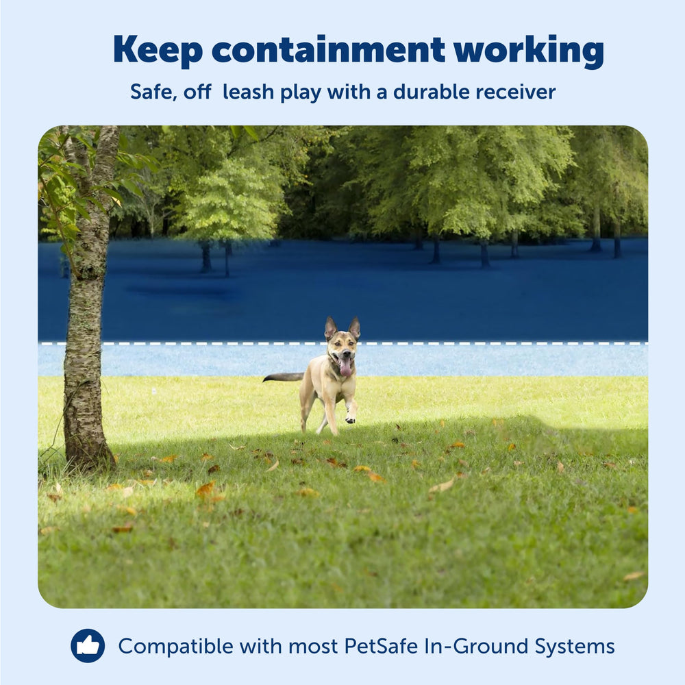 PetSafe In-Ground compatibility with most systems for flexible fencing.