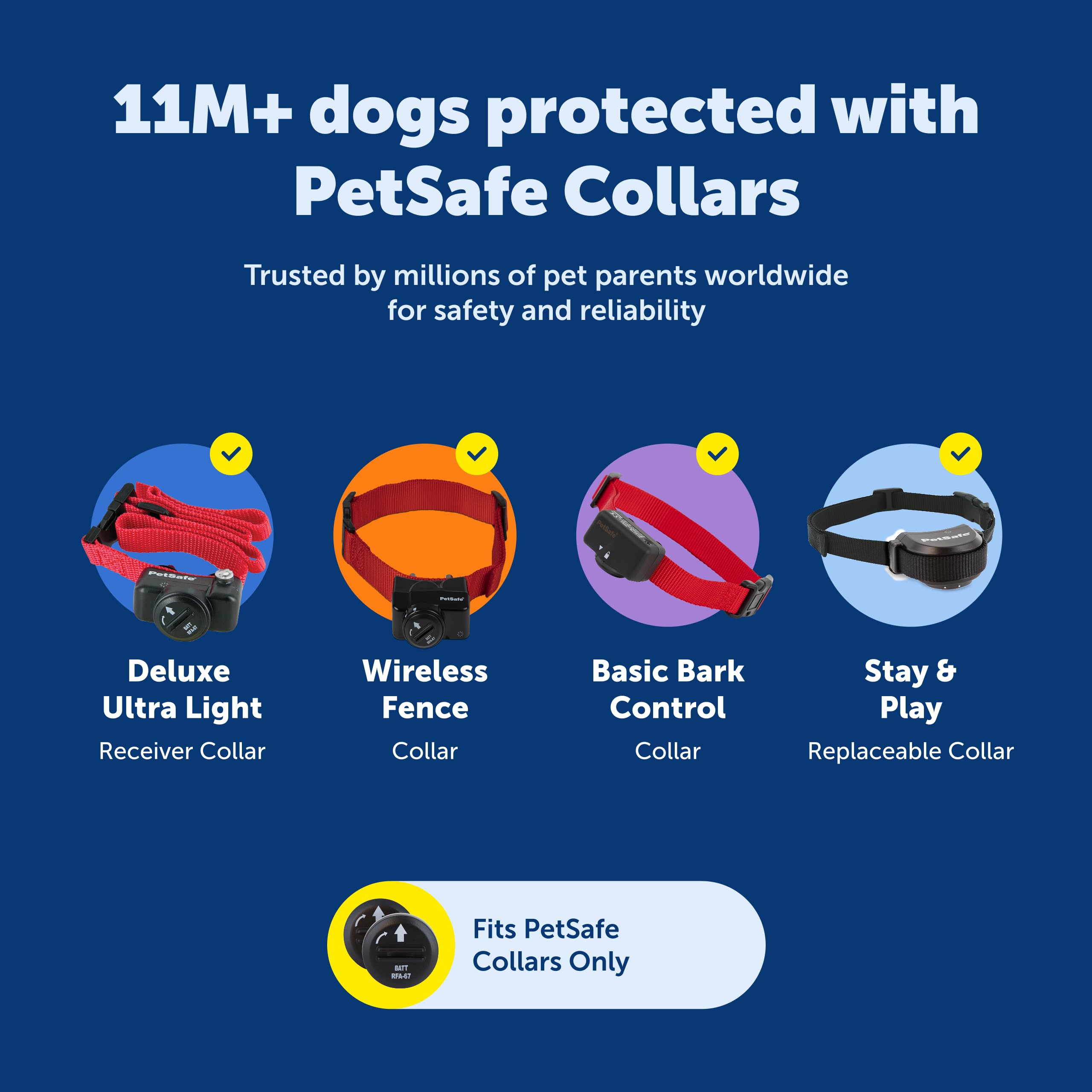 PetSafe long-lasting power reduces replacements between uses.