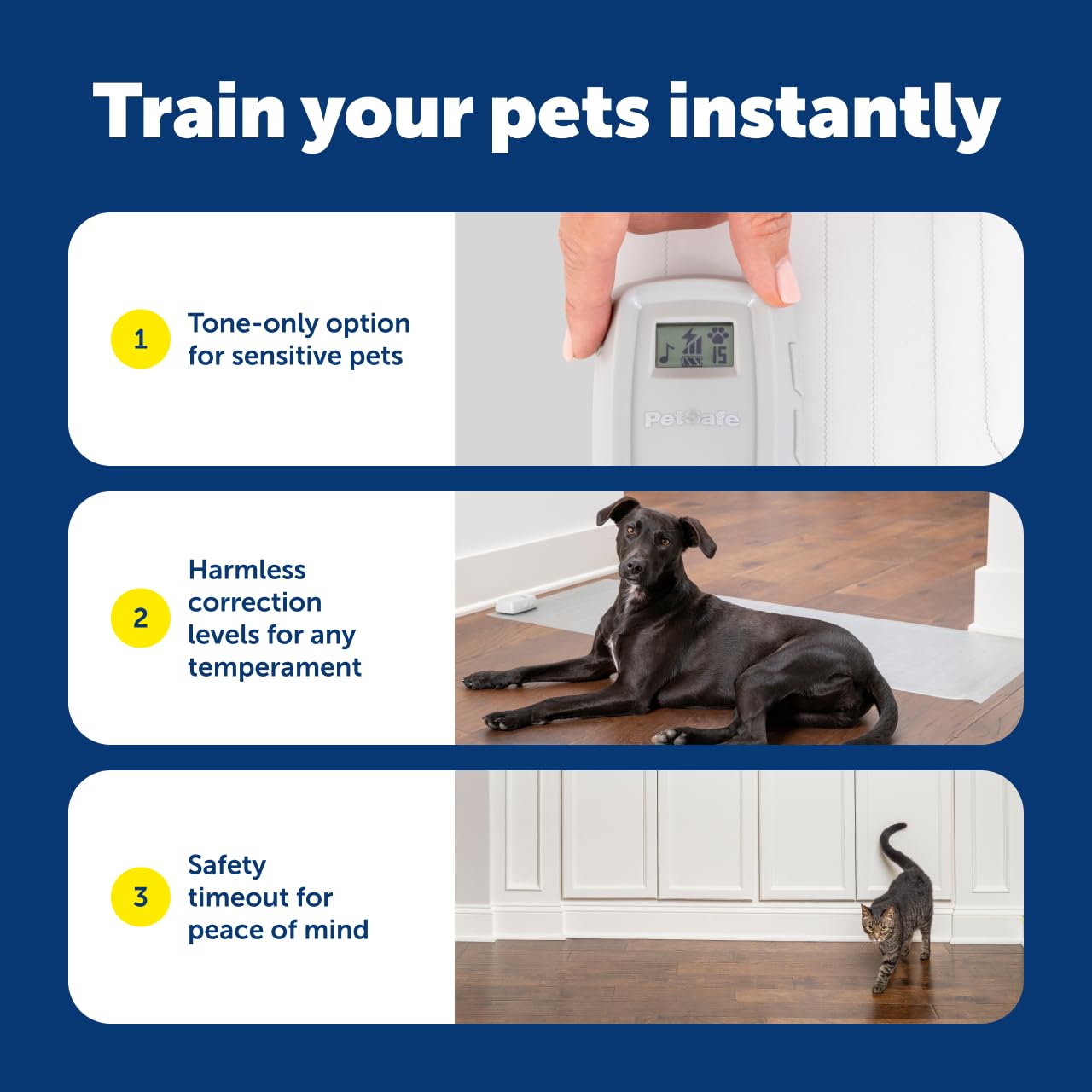 PetSafe ScatMat available in multiple sizes for versatility.