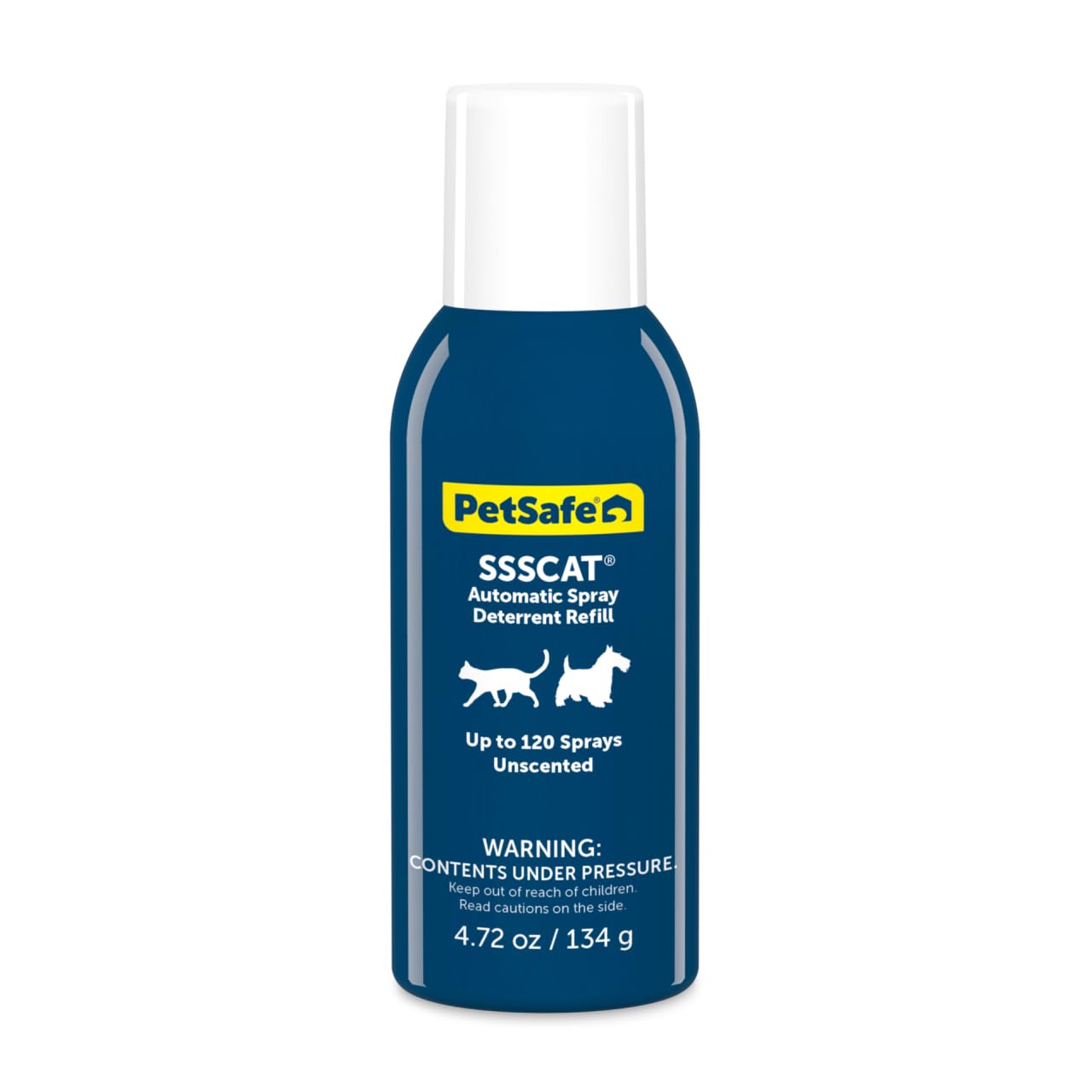 Petsafe SSSCAT air burst demonstrates odorless boundary training for off-limits areas.