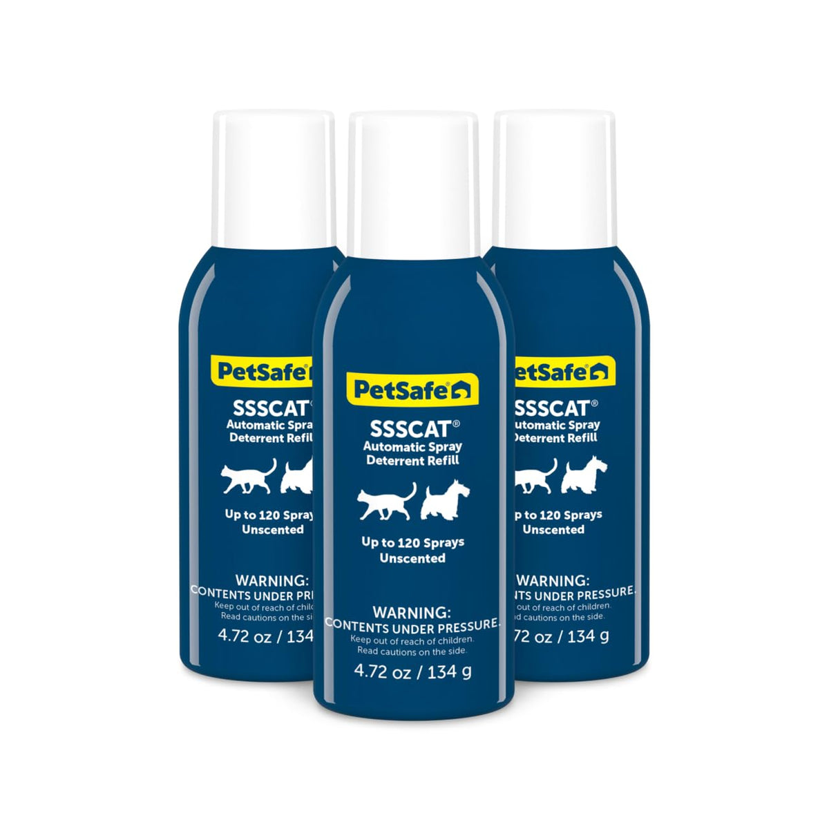 PetSafe SSSCAT automatic spray deterrent front view shows a safe boundary tool for training.