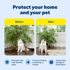 PetSafe SSSCAT odorless spray close-up highlights safe, mess-free pet deterrent.