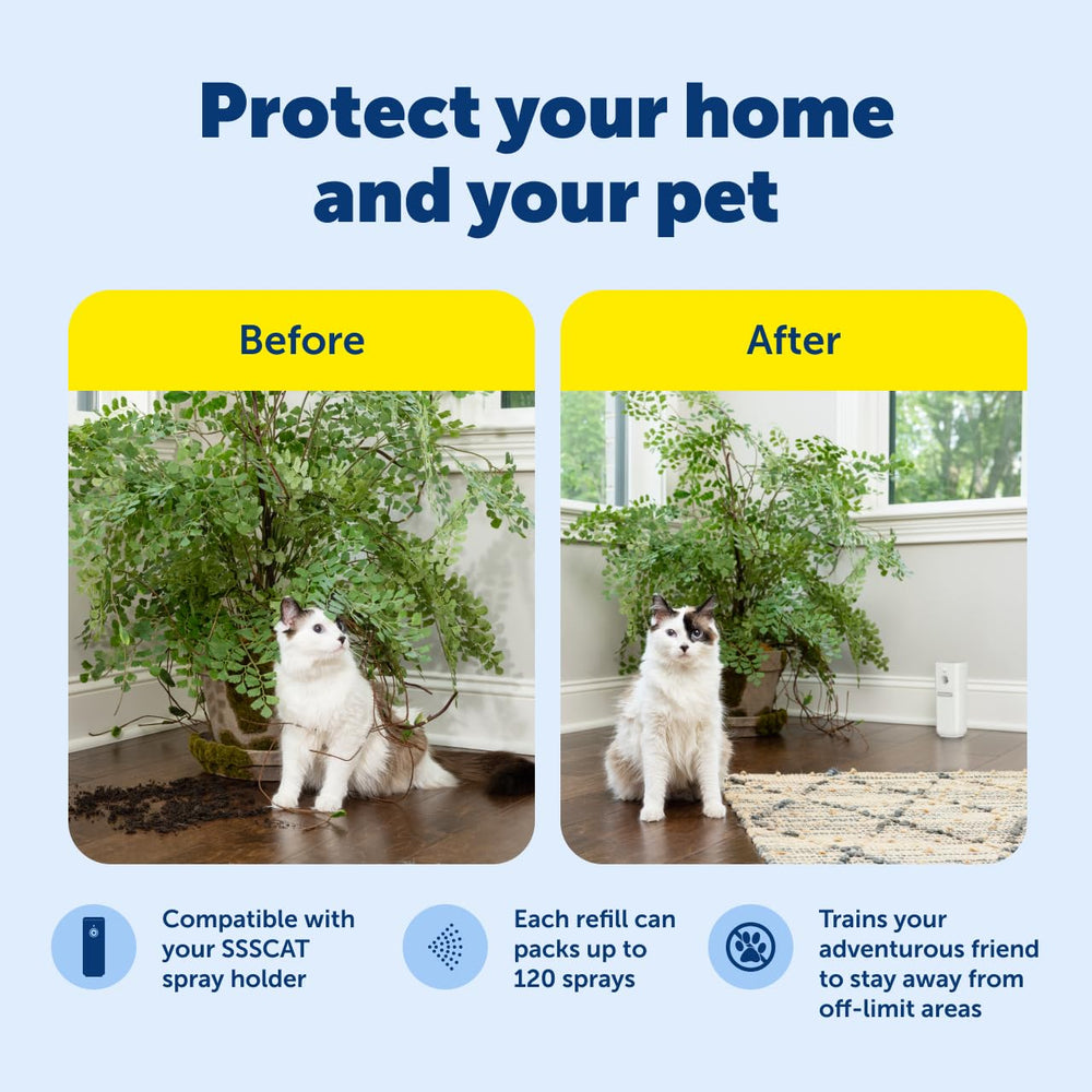 Petsafe SSSCAT refill can used for continuous, mess-free training sessions.