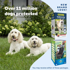 Petsafe Stubborn Dog In-Ground Fence receiver collar is waterproof and adjustable for comfortable training.