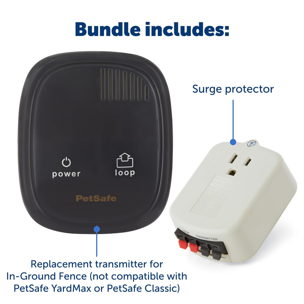 PetSafe LP-4100 Surge Protector shown protecting in-ground system from power surges.