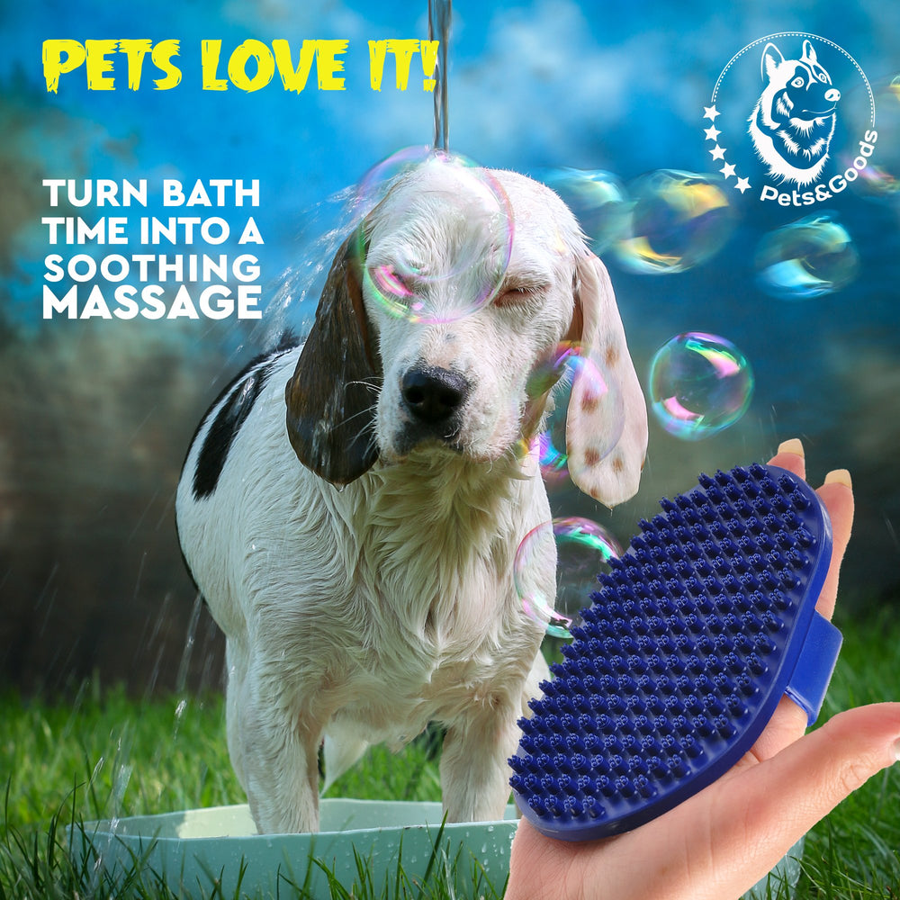 Pets&Goods quick-clean rubber dries fast for the next grooming session.