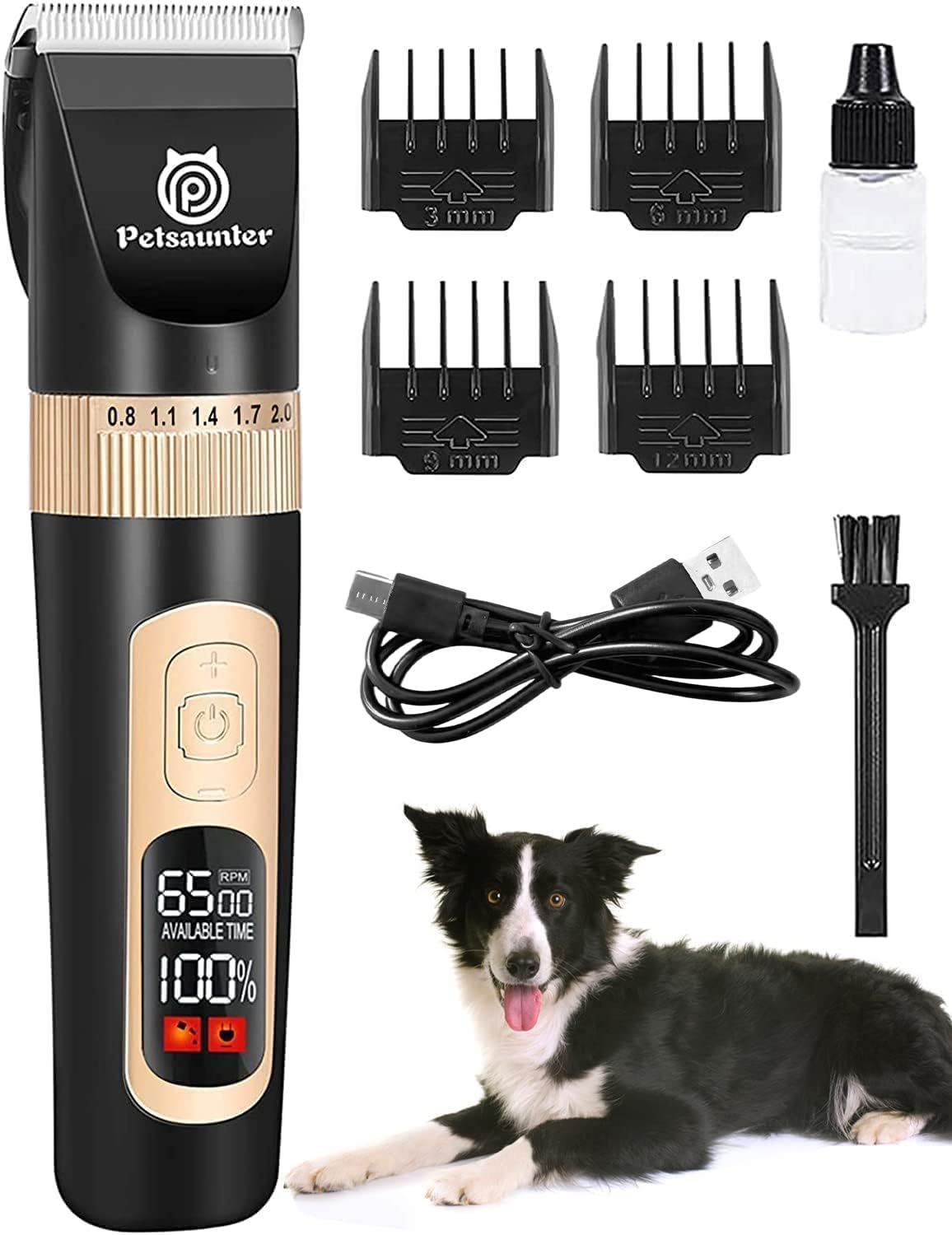 Petsaunter dog clippers cordless for flexible grooming sessions