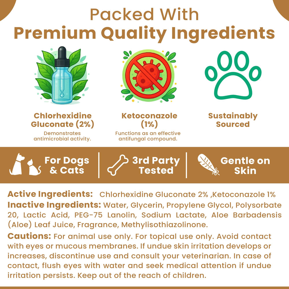 Petscy Keto Skin Relief Mousse air-dries quickly, leaving a lightweight, non-greasy finish.