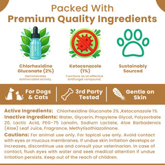 Petscy Keto Skin Relief Mousse air-dries quickly, leaving a lightweight, non-greasy finish.