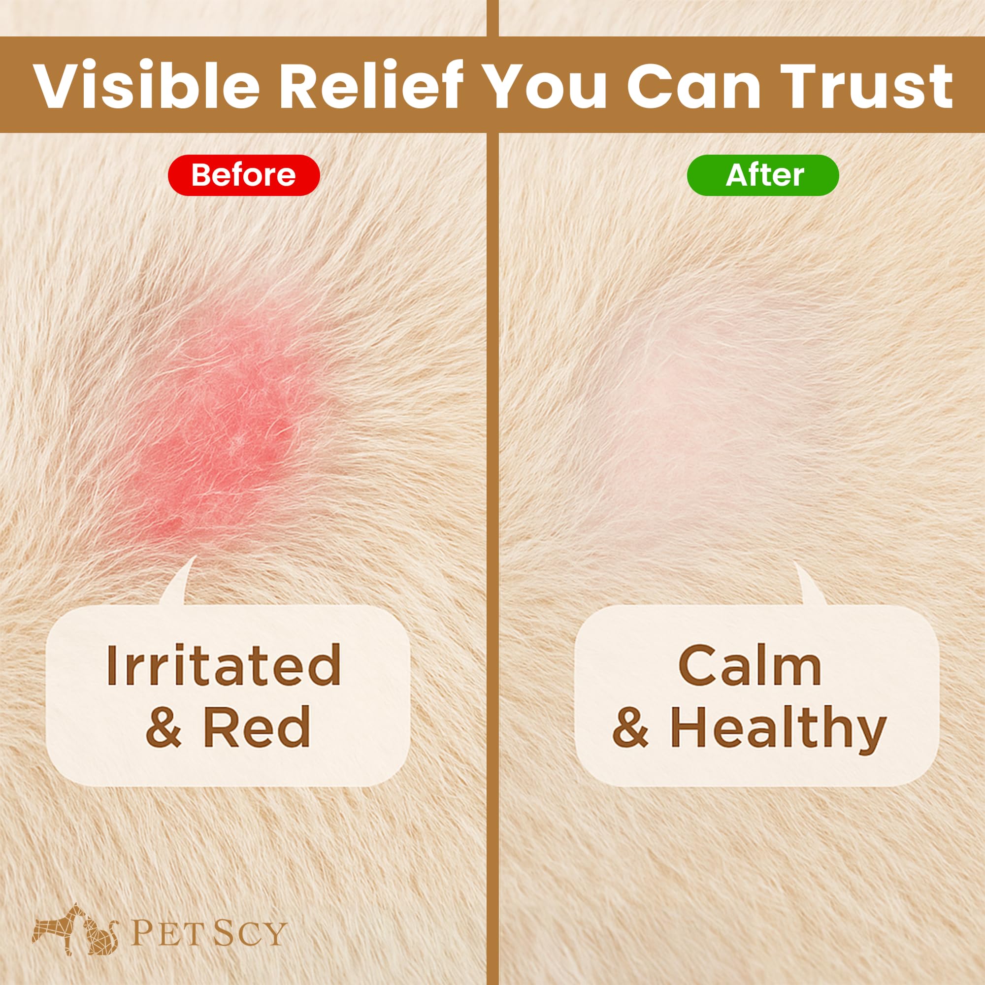 Petscy Keto Skin Relief Mousse suitable for fold-prone breeds like Bulldogs and Shar Peis.
