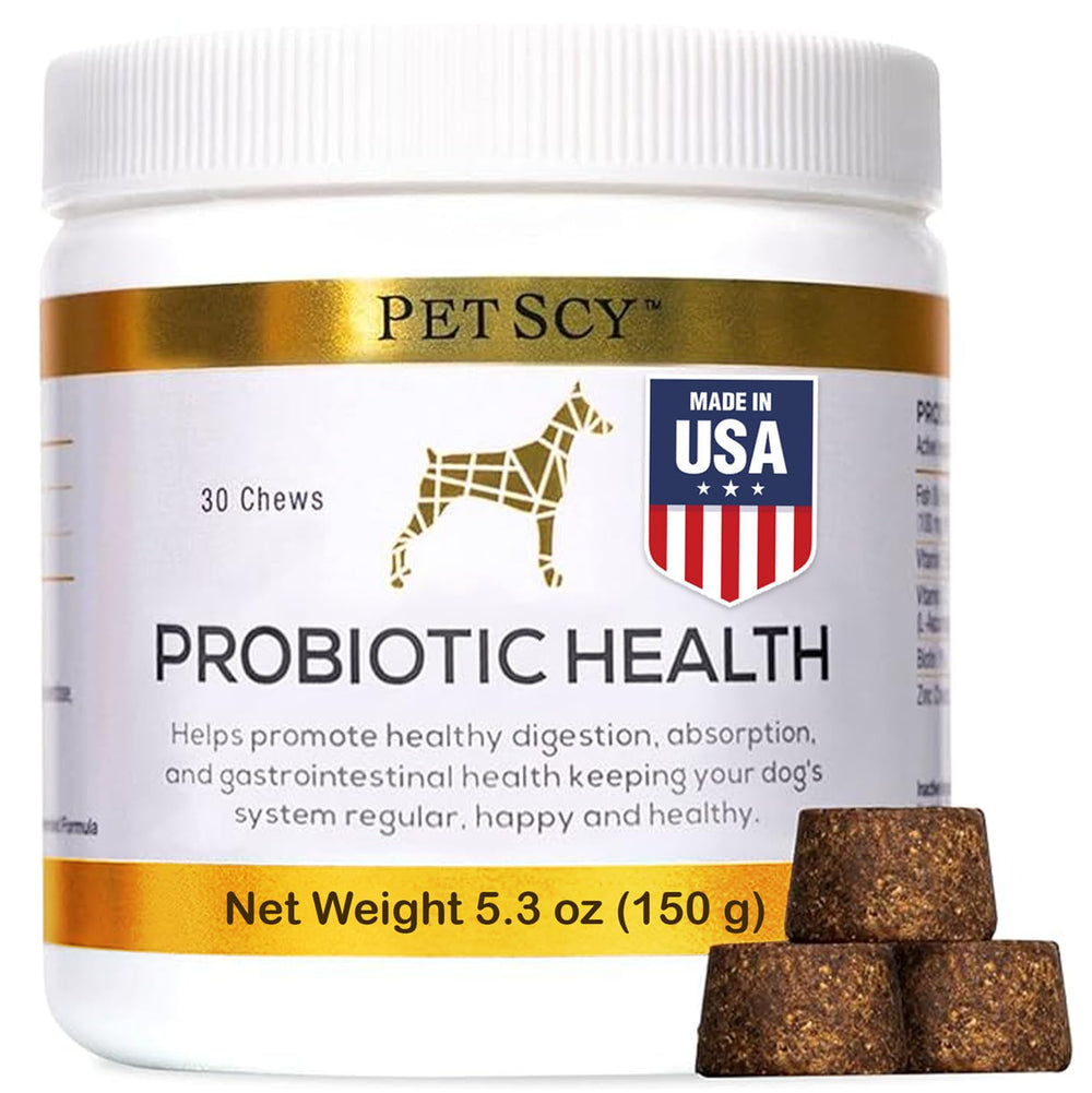 PetScy probiotic chews dog bundle pack for gut support
