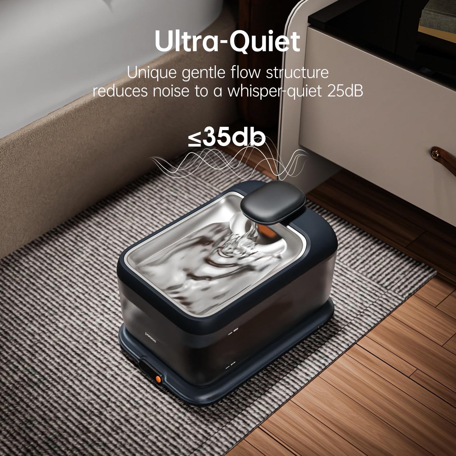PETSEE 4.5L capacity supports multi-pet households