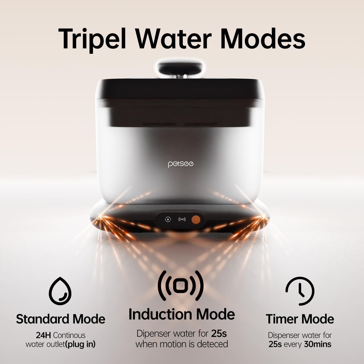 PETSEE cordless base and pump for a clean indoor setup