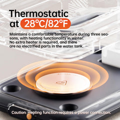 PETSEE thermostatic heating maintains comfortable water temperature
