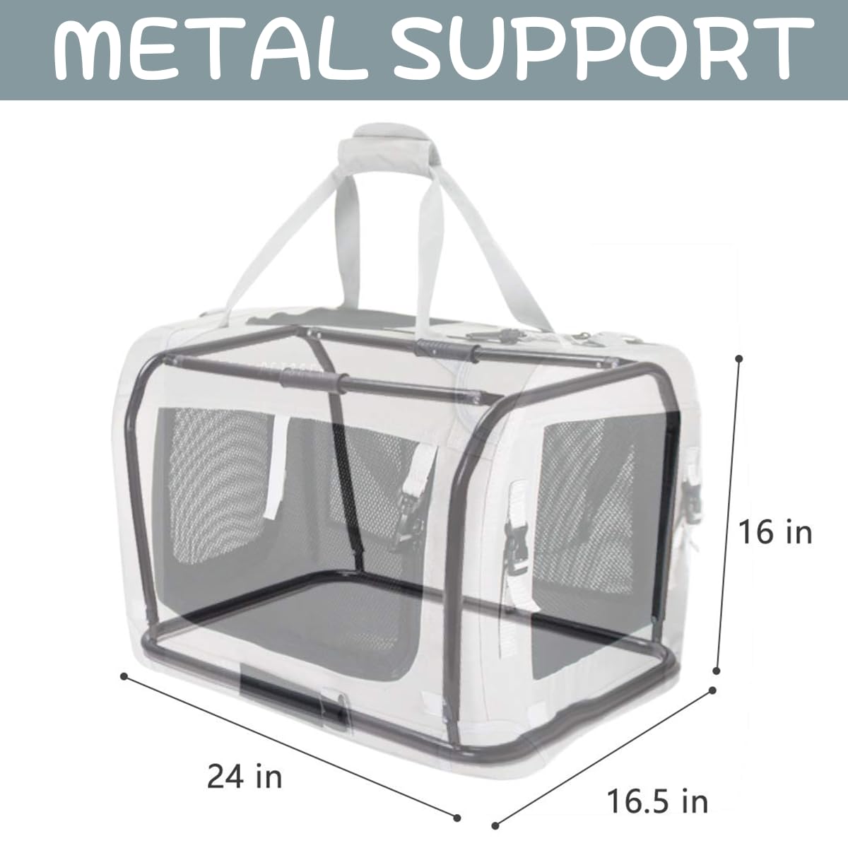 Petseek Extra Large Cat Carrier Soft Sided interior reveals comfy space and ventilation for pets