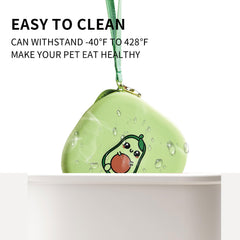 Petseek no-spill silicone mat keeps bowls steady during feeding.