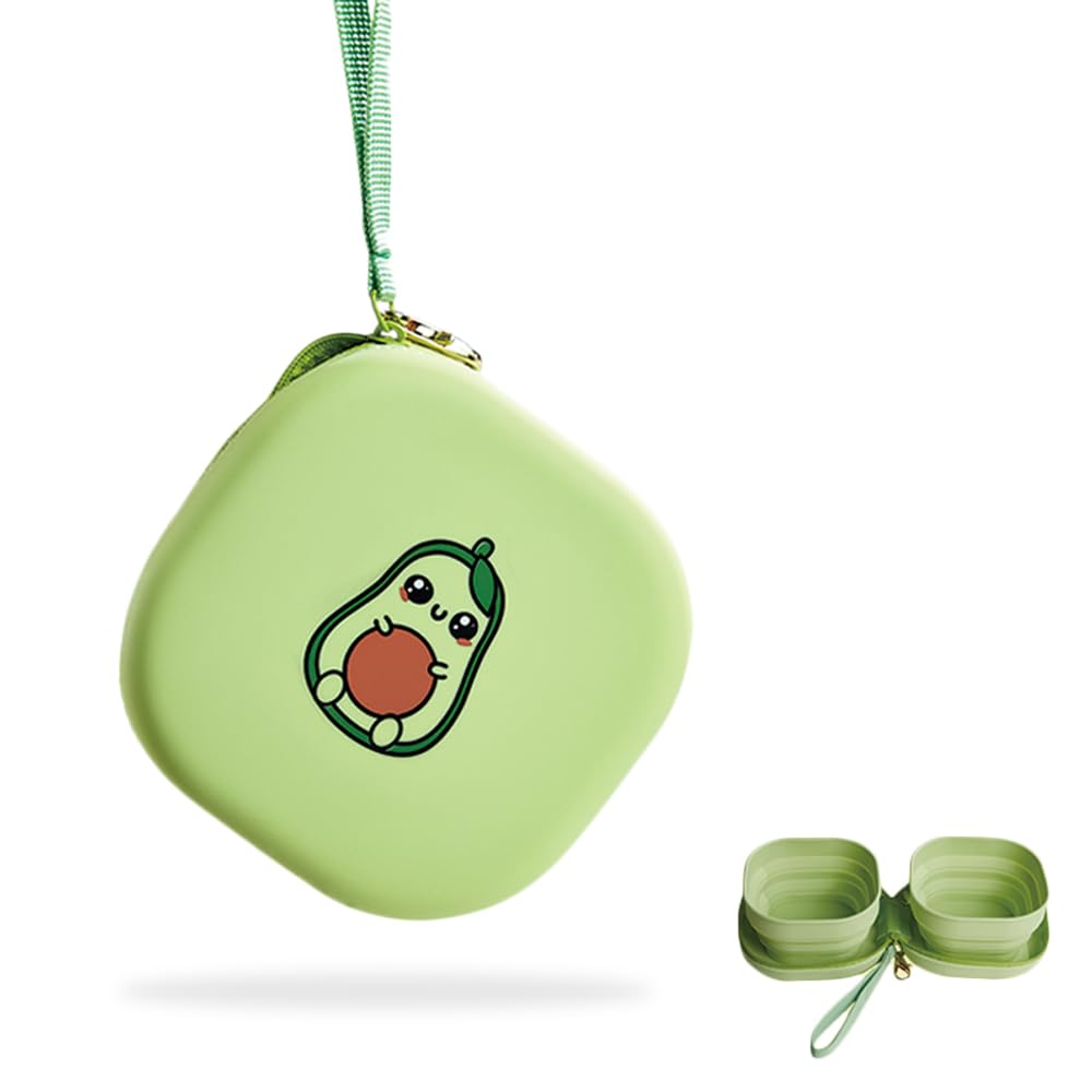 Petseek travel twin bowls foldable for on-the-go pets.