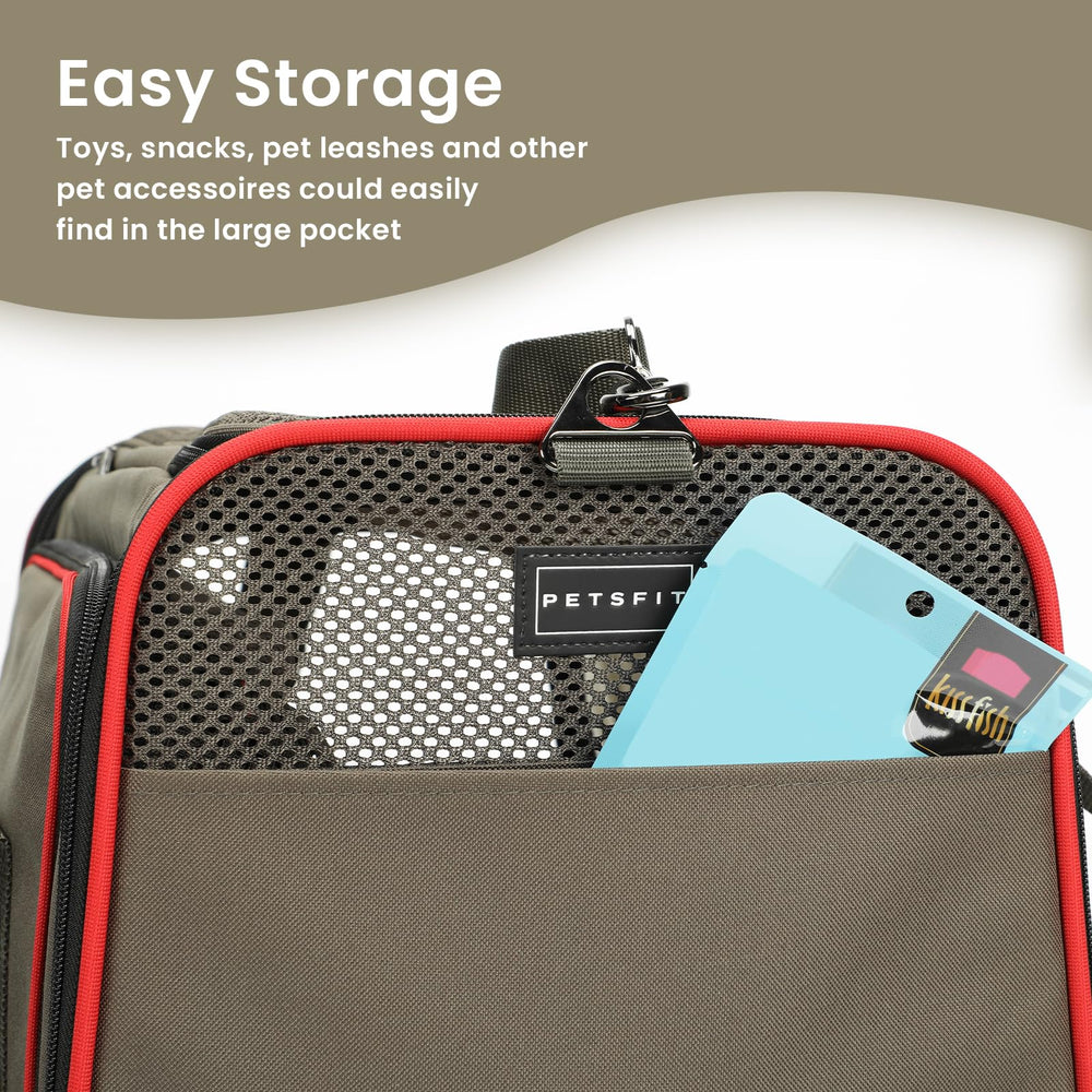 Petsfit carrier folds flat for compact storage when not in use