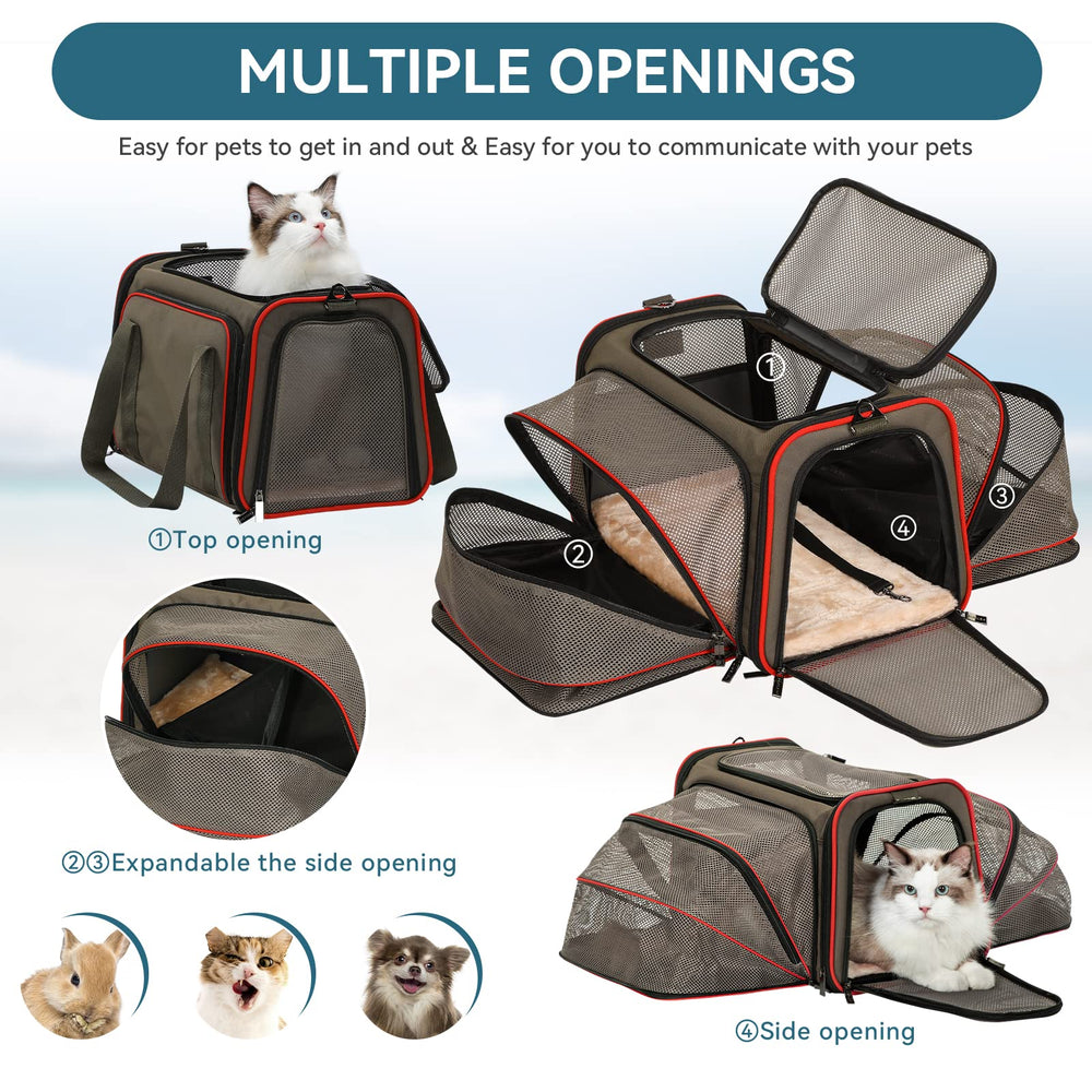 Petsfit carrier features two mesh windows for excellent ventilation