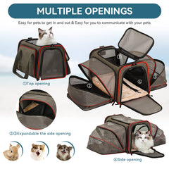 Petsfit carrier features two mesh windows for excellent ventilation