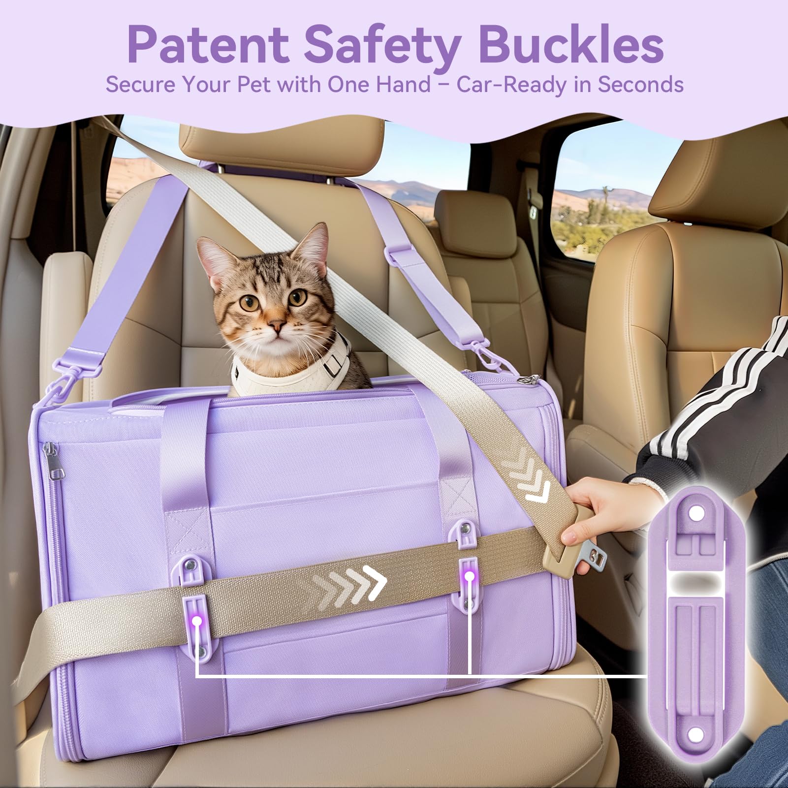 Petsfit airline approved under seat carrier ready for flights