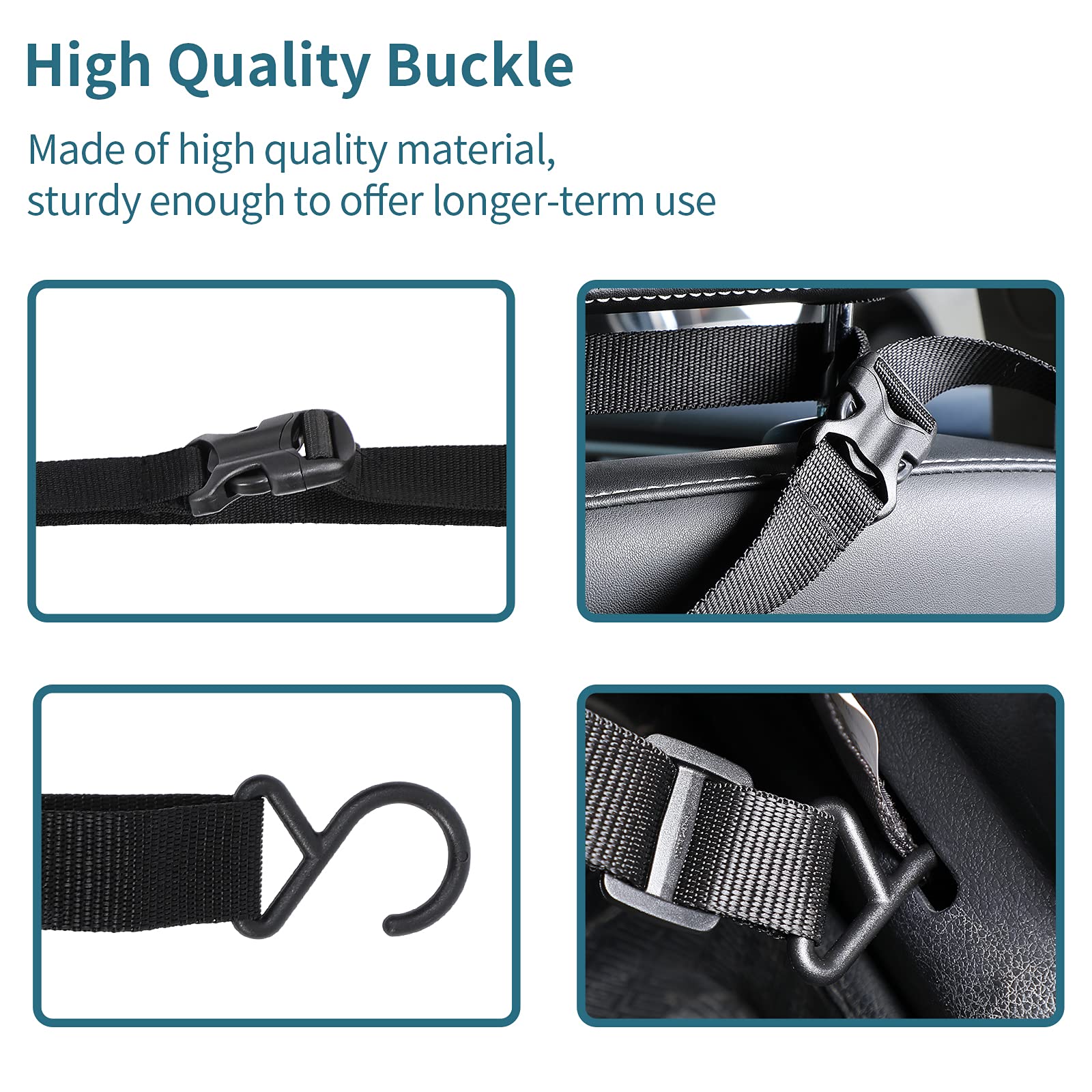 Petsfit barrier installed on headrests demonstrates easy, no-screw setup.