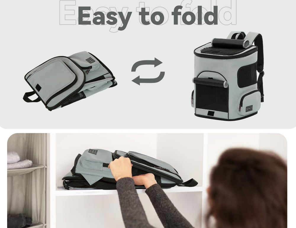 Petsfit backpack 600D Oxford material guarantees durability against wear and scratches.