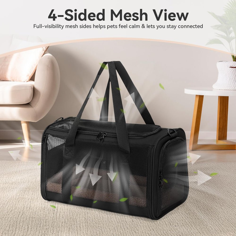 PETSFIT cat carrier foldable design for compact storage when not in use.