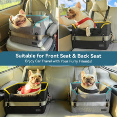 PETSFIT dog car seat folded for compact storage and travel convenience.