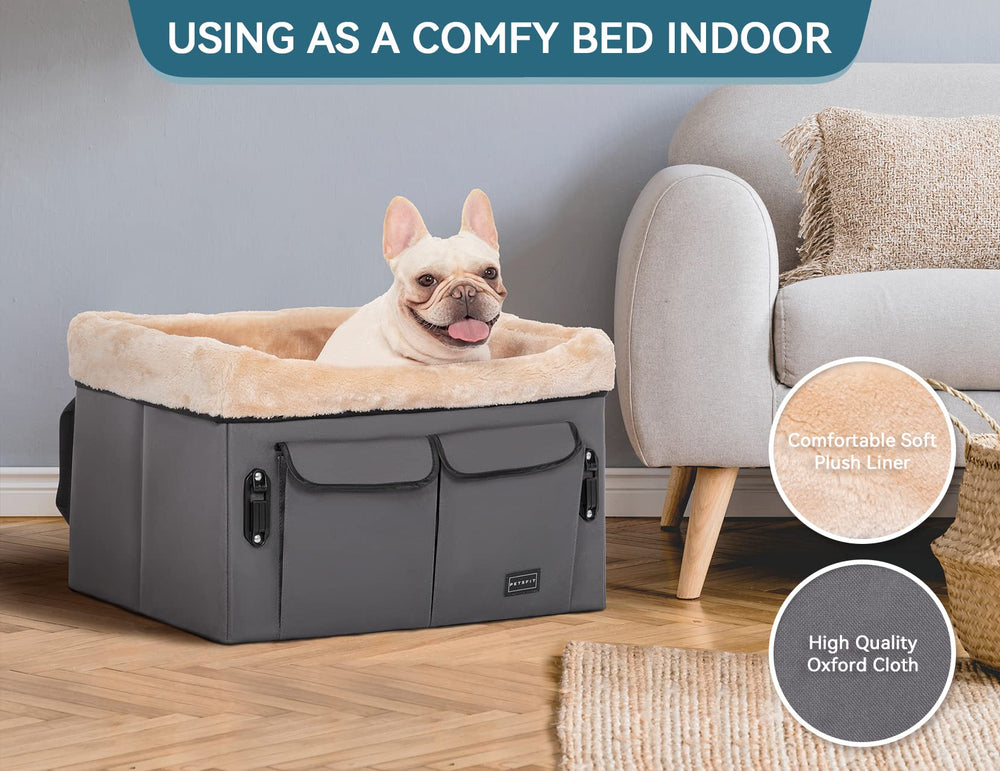 Petsfit dog car seat front back installation works with many vehicles.