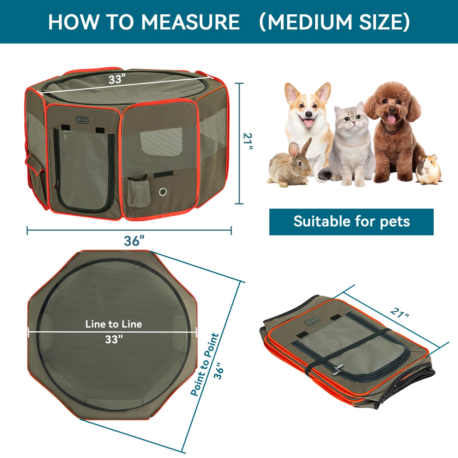 Petsfit hexagonal stability highlights a durable frame for secure play.