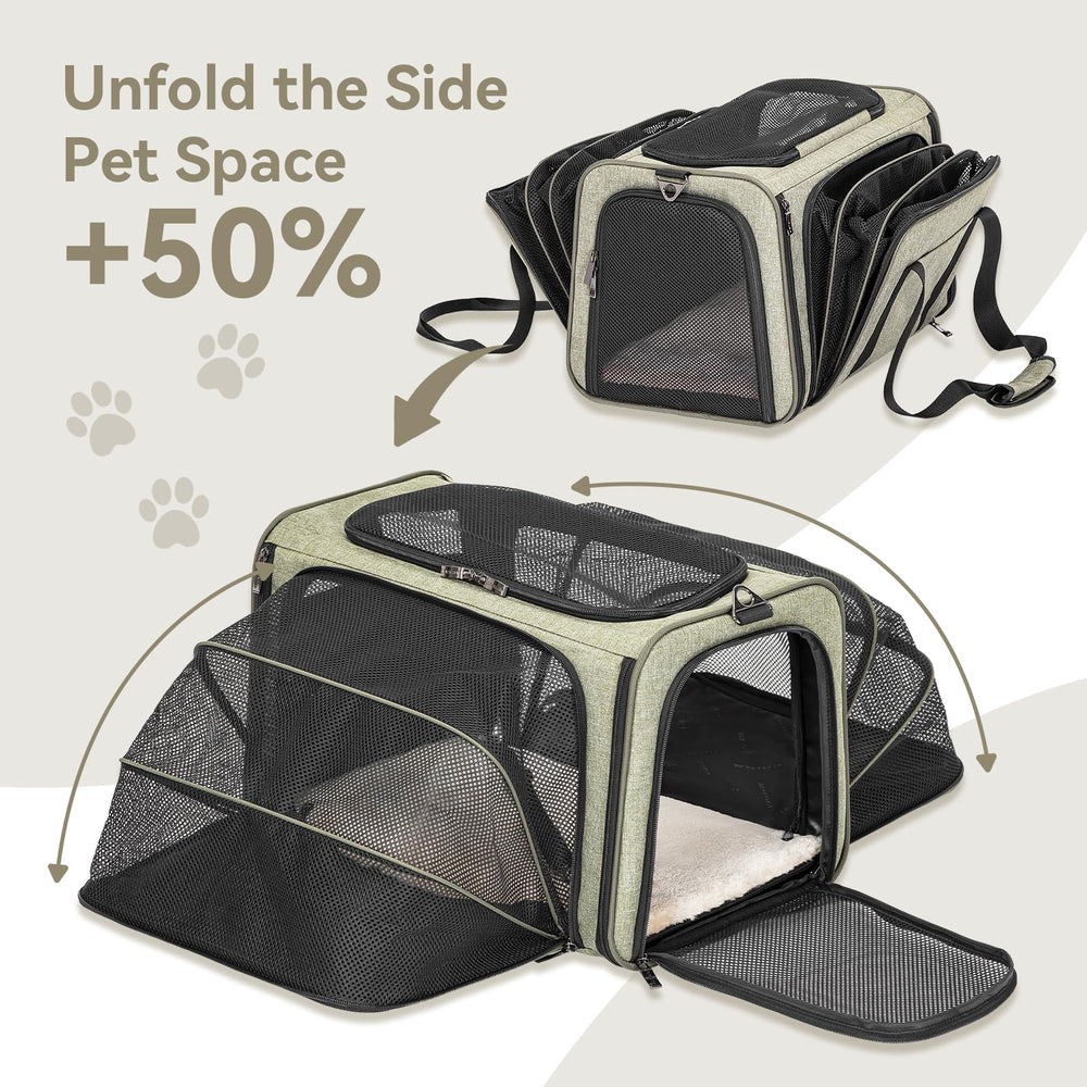 Petsfit Expandable Carrier durable oxford material close-up