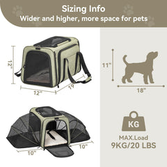 Petsfit Expandable Carrier exterior view showing sturdy structure