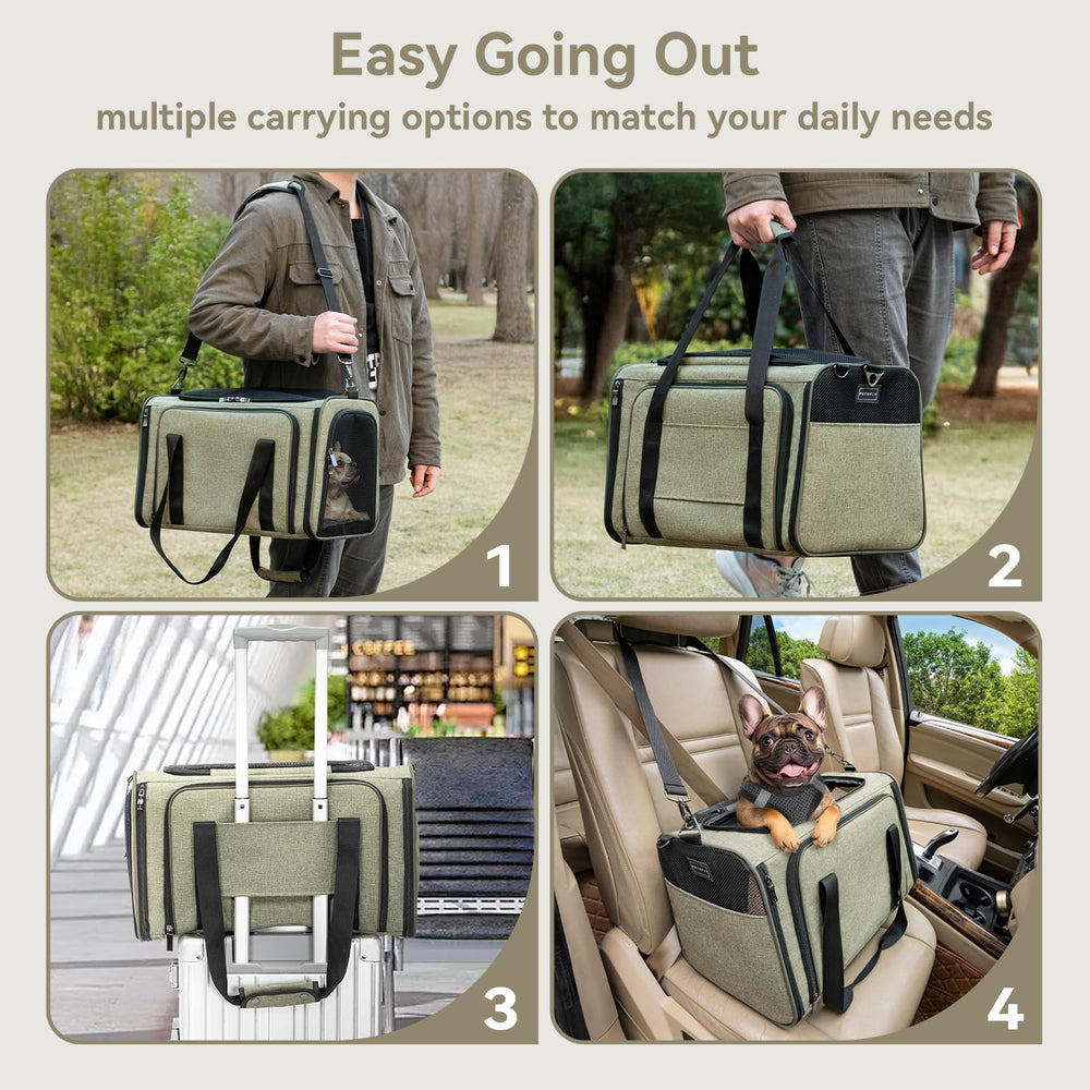 Petsfit Expandable Carrier folded-flat for easy storage