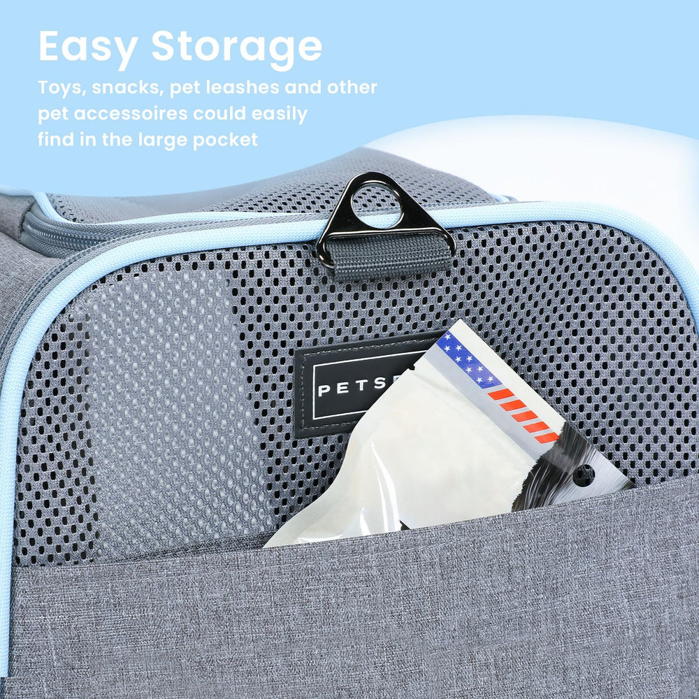 Petsfit expandable carrier folds flat for compact storage