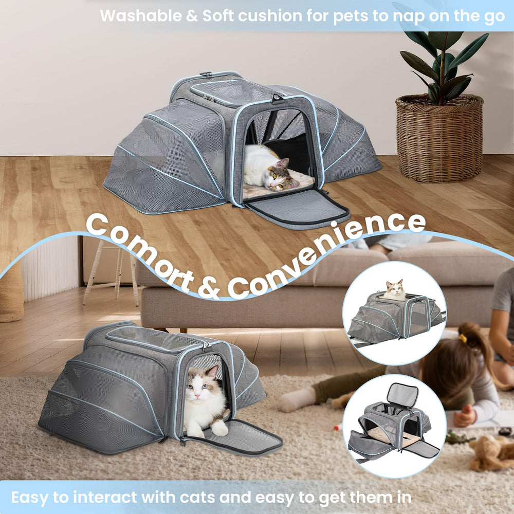 Petsfit carrier side pocket for quick access and storage