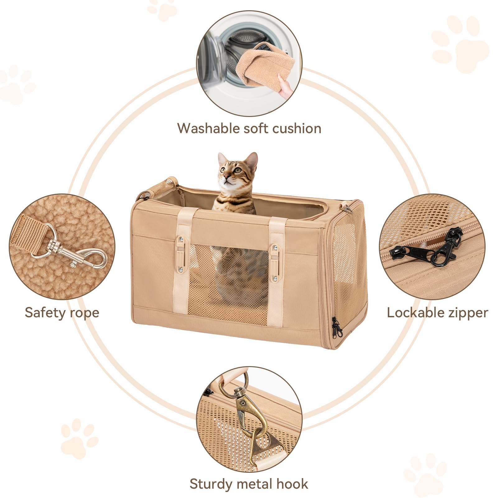 Petsfit side pockets keep essential pet supplies within reach.