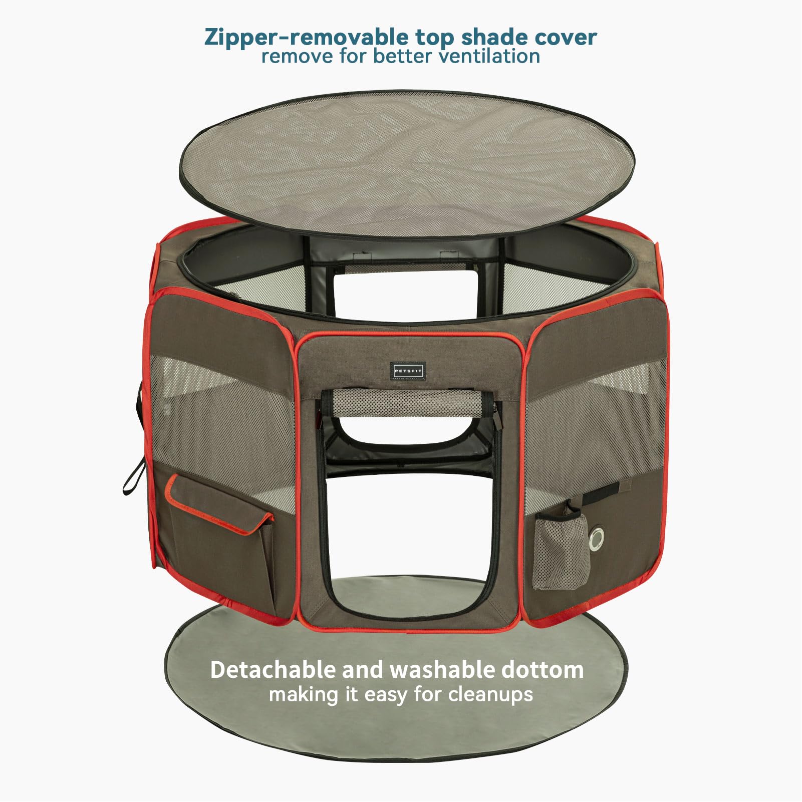 Petsfit waterproof bottom contains accidents and protects floors.