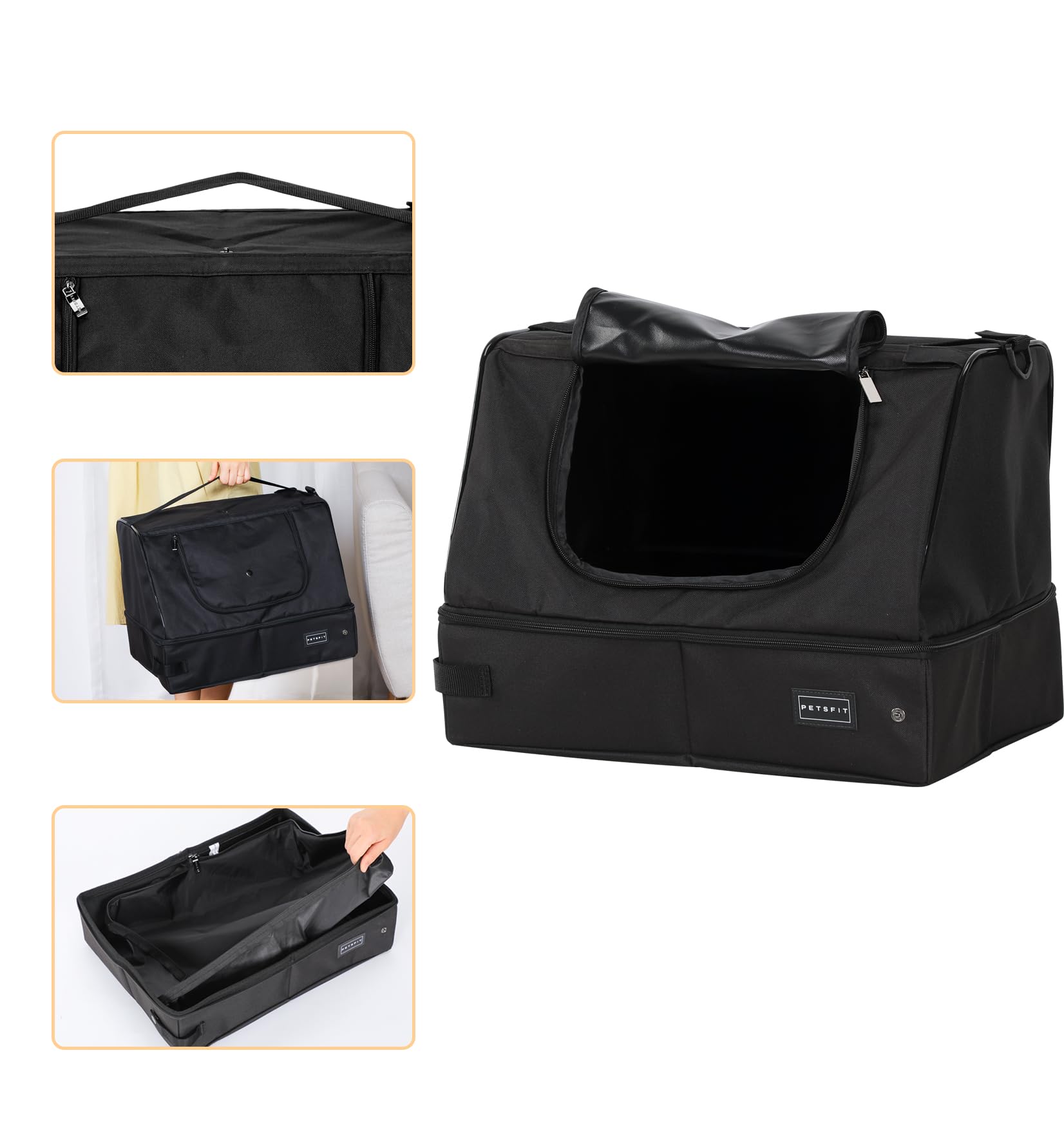 Petsfit open-lidded litter box suitable for kittens up to 12 lbs.