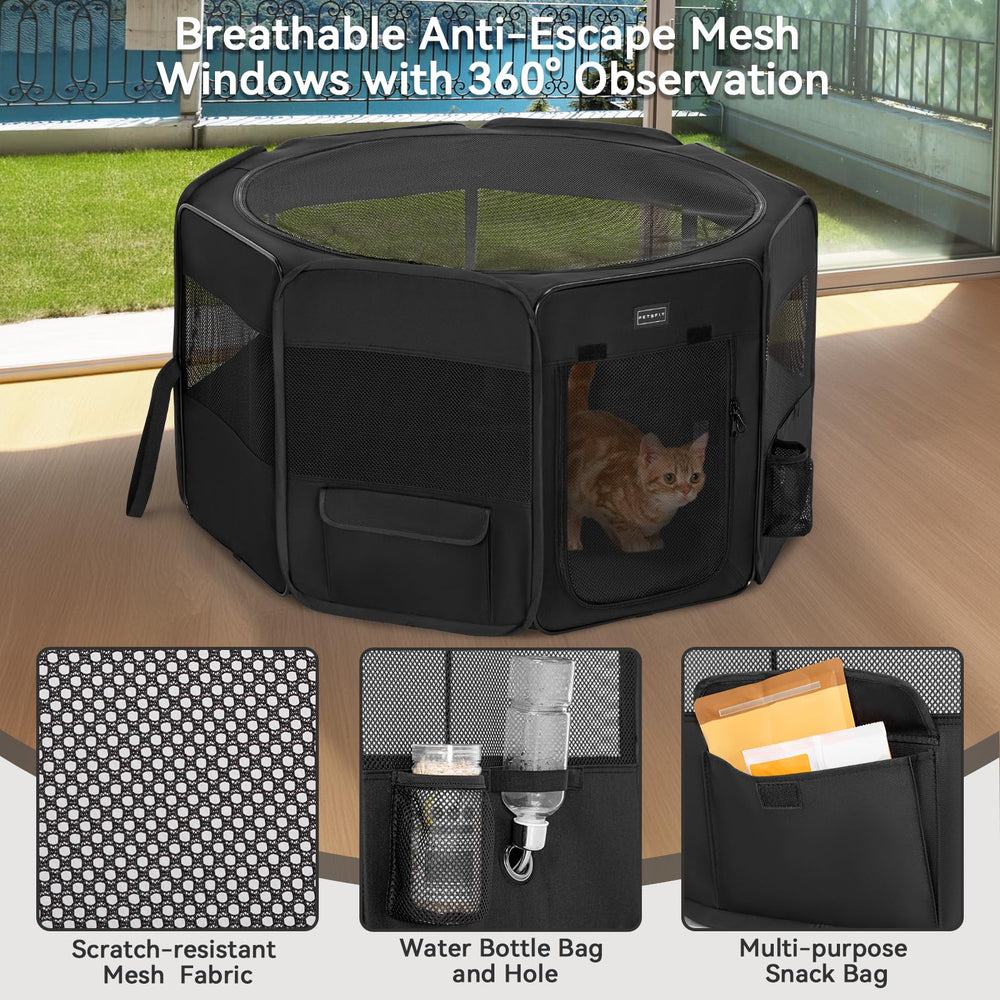 Petsfit travel bag and accessories image shows convenient packing for trips